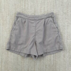 Abercrombie & Fitch High Rise Linen Blend Pull On Shorts S